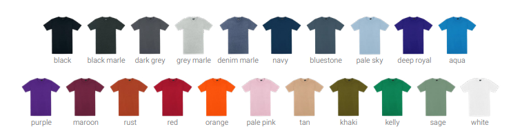 Blank Tshirts ADULTS - 185GSM Outline Tee