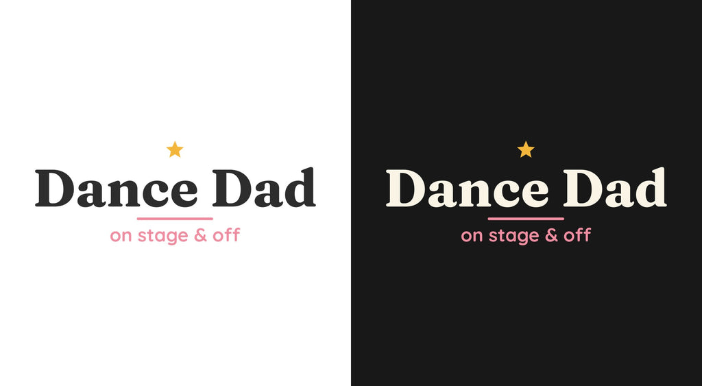 Dance Dad (Classic) DTF transfer shown on light and dark backgrounds